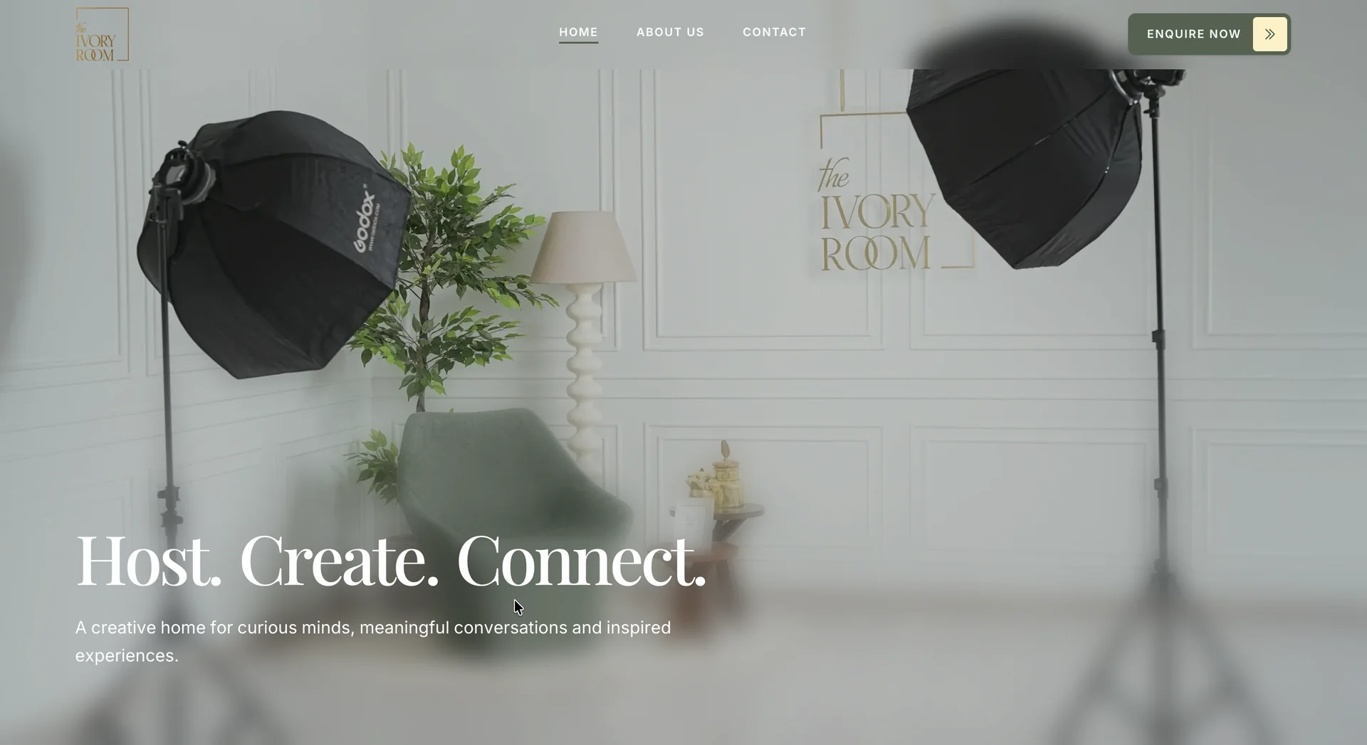 The Ivory Room website preview